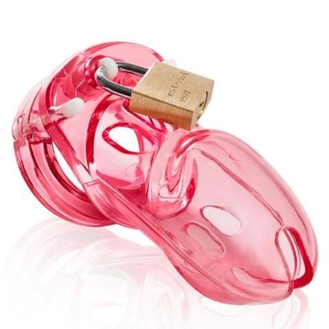 CB-3000 Chastity Cock Cage - Red - 37 mm