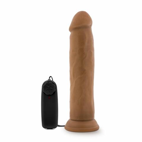 Dr. Skin - Dr. Throb Vibrator With Suction Cup 9.5'' - Mocha