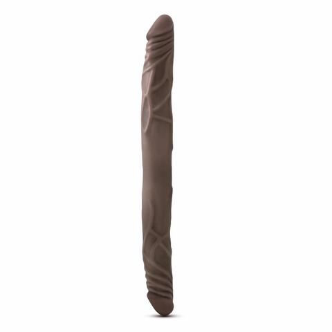 Dr. Skin - Realistic Double Dildo 14'' - Chocolate