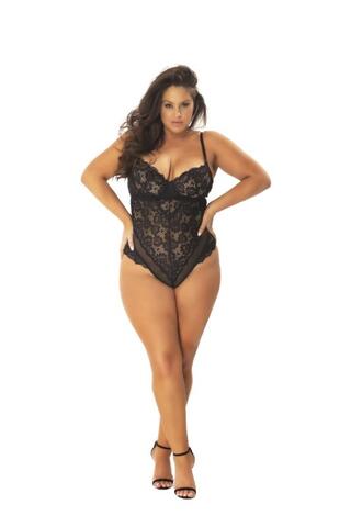 Lace Body with Eye-Catching Back - Curvy