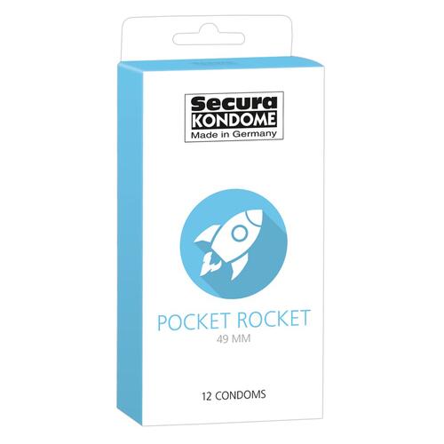 Secura Kondome Pocket Rocket 49MM x12 Condoms