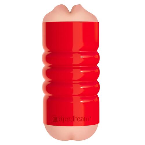 Pipdream Squeezable Grip Mouth And Ass Masturbator