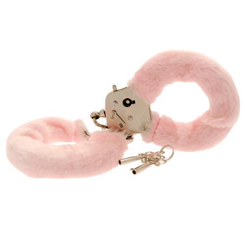 Toy Joy Furry Fun Hand Cuffs Pink Plush