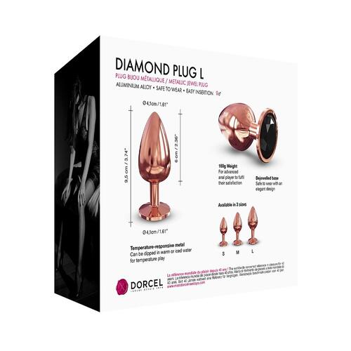 Dorcel Diamond Butt Plug Rose Gold Large