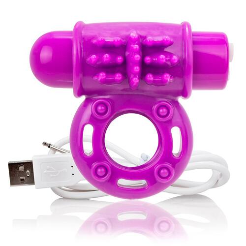 Charged OWow Purple Vibrating Cock Ring
