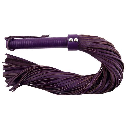 Large Purple Leather Flogger