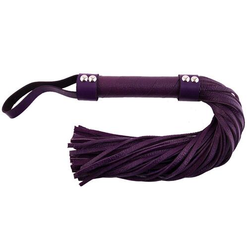 Purple Leather Flogger