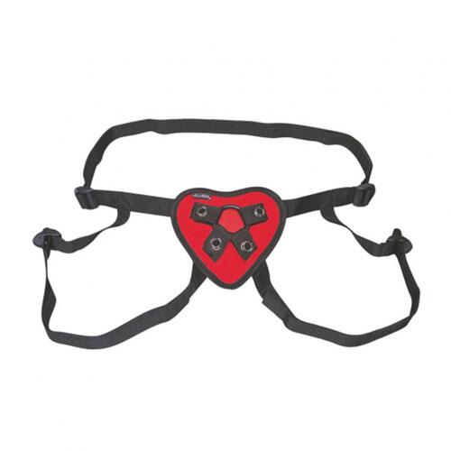 Red Heart Strap On Harness