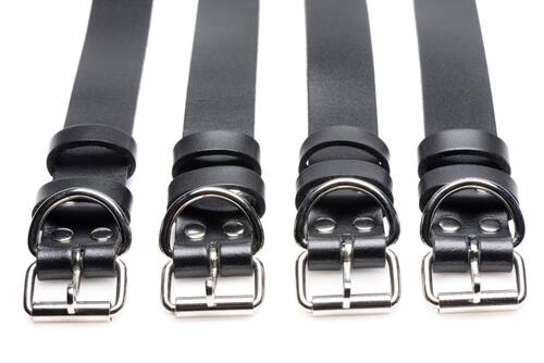 4-Piece Leather Bondage Harness Set