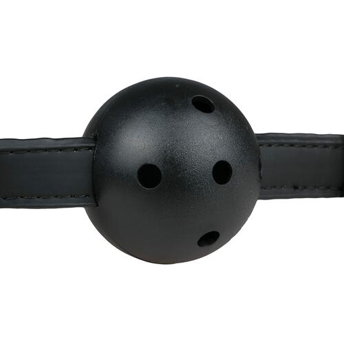 Ball Gag With PVC Ball - Black