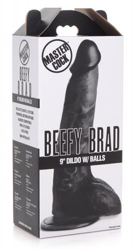 Beefy Brad Dildo 22 cm - Black