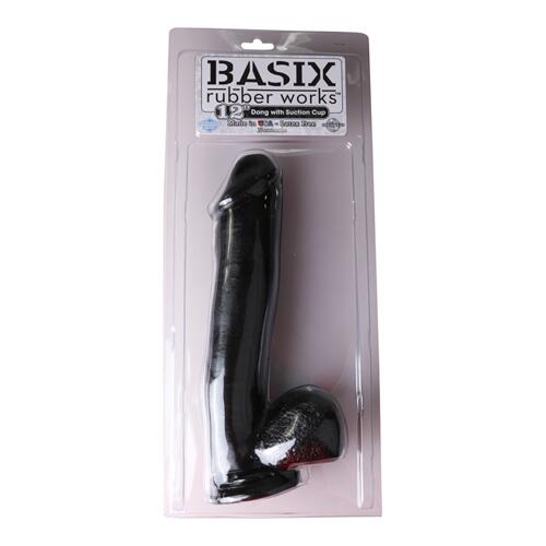 Black Basix Dong with Suction Cup