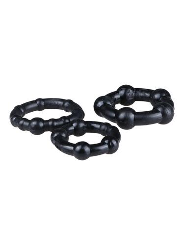 Black Performance Erection Rings - Packaged