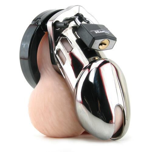 CB-6000 Chastity Cage - Chrome - 35 mm