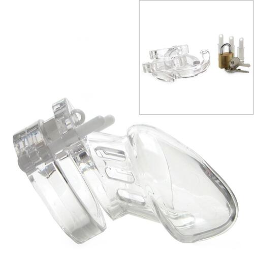 CB-6000S Chastity Cage - Clear - 37 mm