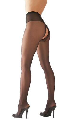 Crotchless Tights black