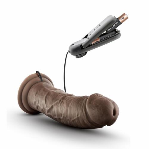 Dr. Skin - Dr. Joe Vibrator With Suction Cup 8'' - Chocolate