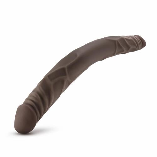 Dr. Skin - Realistic Double Dildo 14'' - Chocolate