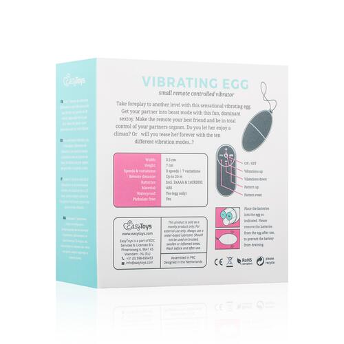 Easytoys Remote Control Vibrating Egg - Pink