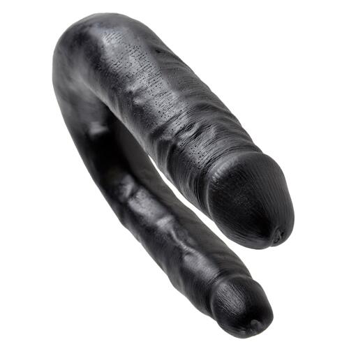 King Cock Small Double Trouble Black