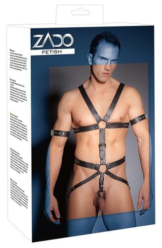 Leather mens harness