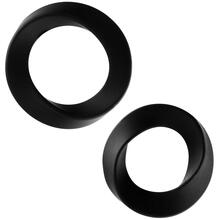 The Hellfire ll 2 Pack Black Cock Rings