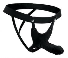 Hollow Strap-On Silicone Dildo With Harness