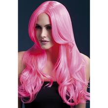 Long Curled Wig - Pink