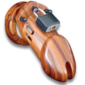 CB-6000 Chastity Cage - Wood - 35 mm