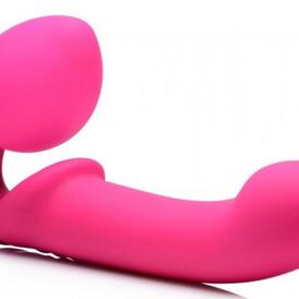 G-Pulse Vibrating Strapless Dildo With Remote Control - Pink