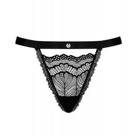Isabellia Sexy Lace Thong - Black